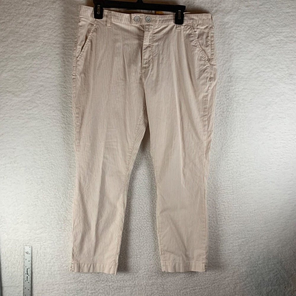 Anthropologie Pilcro And The Letterpress Women's Stripe Crop Pants Size 32 8800